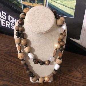 Beaded Fossil Necklace